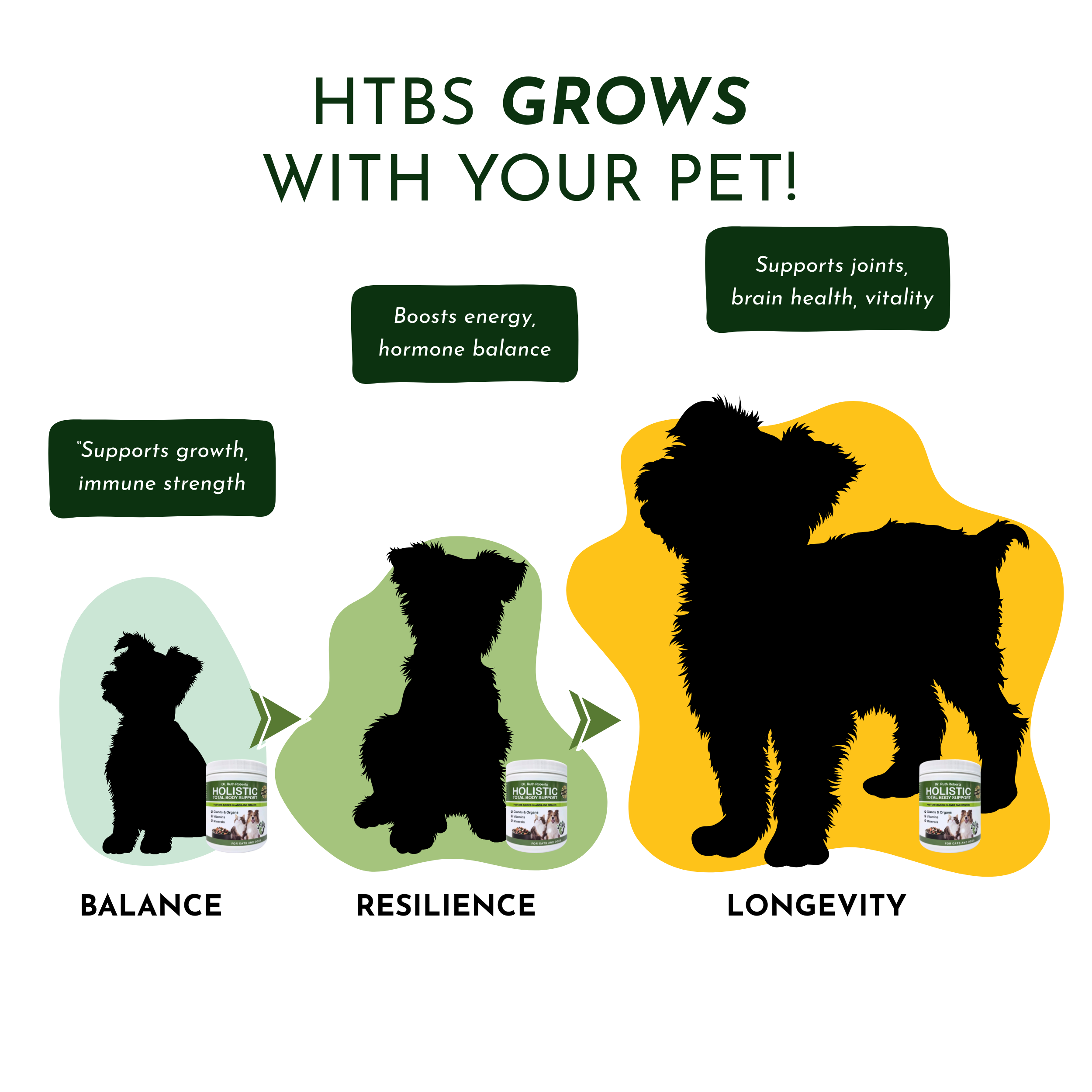 Holistic Total Body Support – Multivitamin & Glandular Supplement for Dogs & Cats | Dr. Ruth Roberts