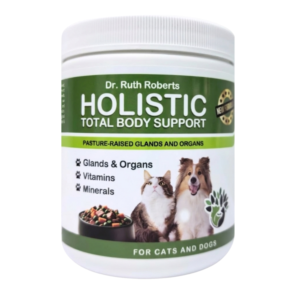 Holistic Total Body Support – Multivitamin & Glandular Supplement for Dogs & Cats | Dr. Ruth Roberts