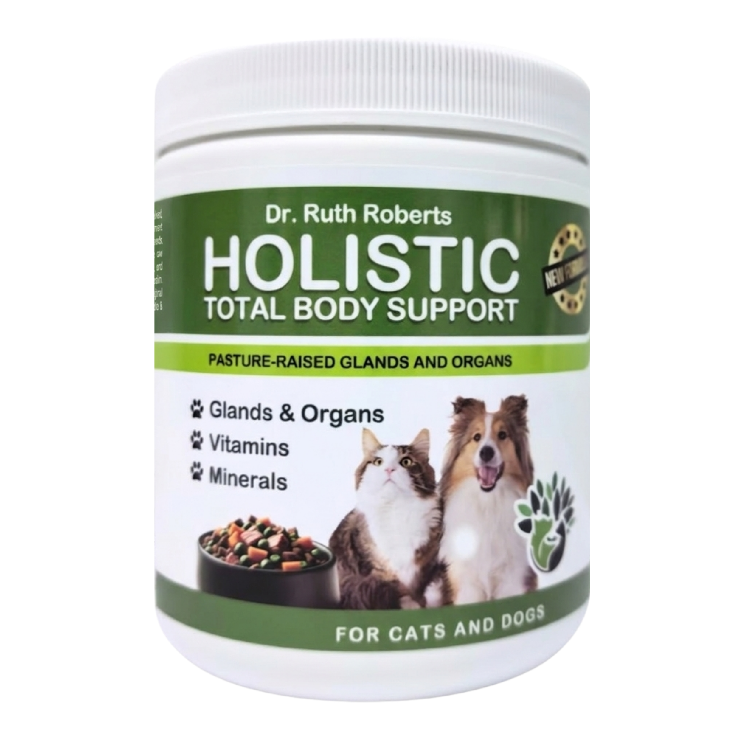 Holistic Total Body Support – Multivitamin & Glandular Supplement for Dogs & Cats | Dr. Ruth Roberts