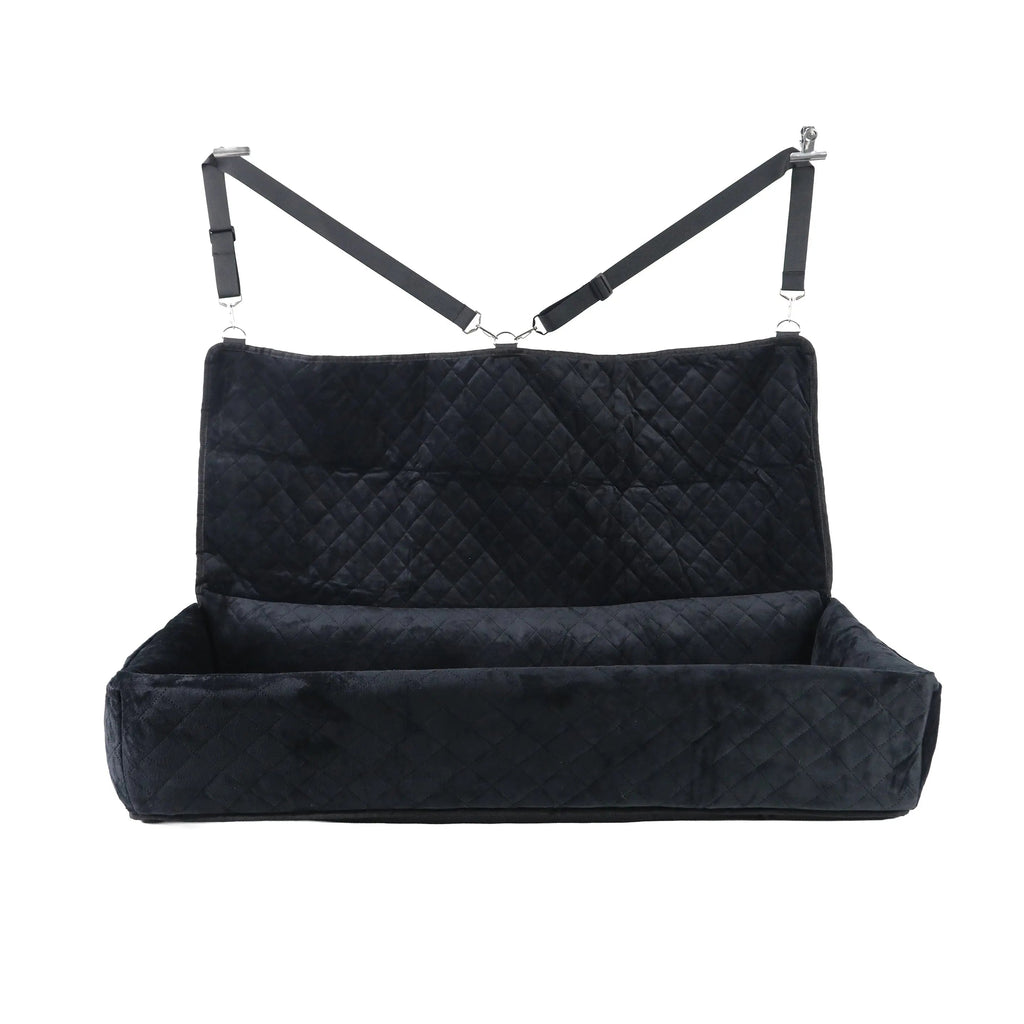 Dog Car Seat for Large Dogs – Back Seat Booster Bed up to 100 lbs