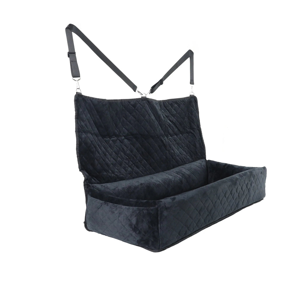 Dog Car Seat for Large Dogs – Back Seat Booster Bed up to 100 lbs