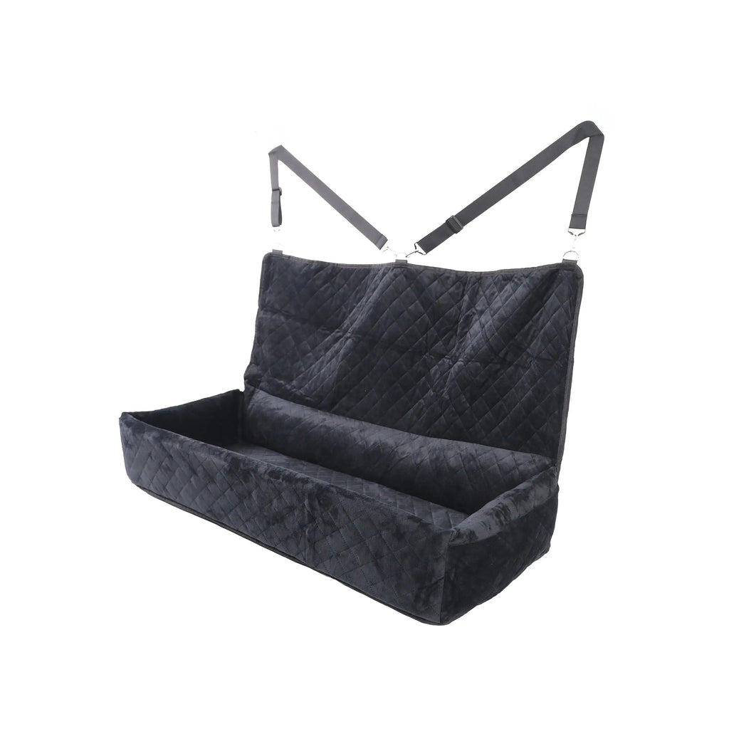 Dog Car Seat for Large Dogs – Back Seat Booster Bed up to 100 lbs