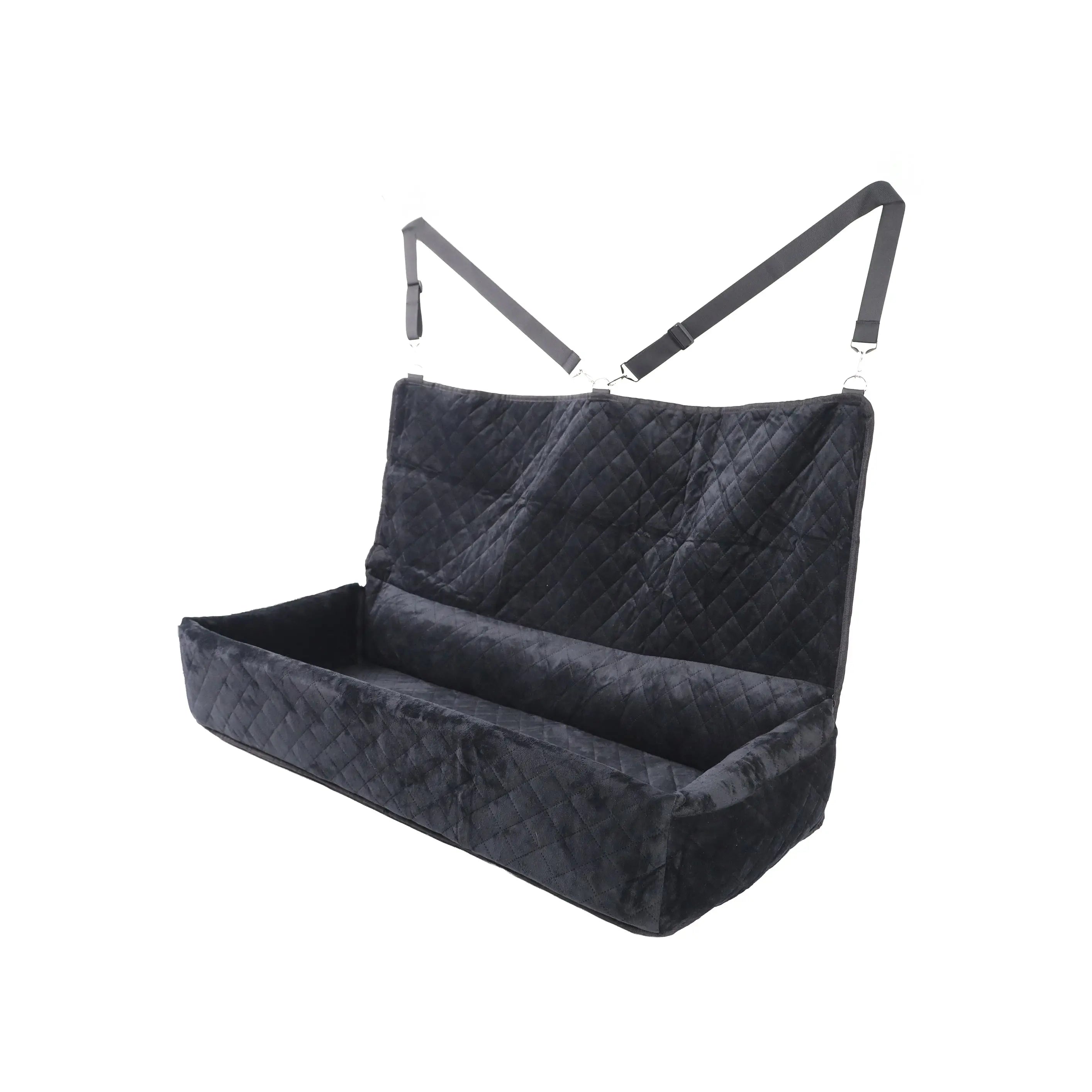 Dog Car Seat for Large Dogs – Back Seat Booster Bed up to 100 lbs