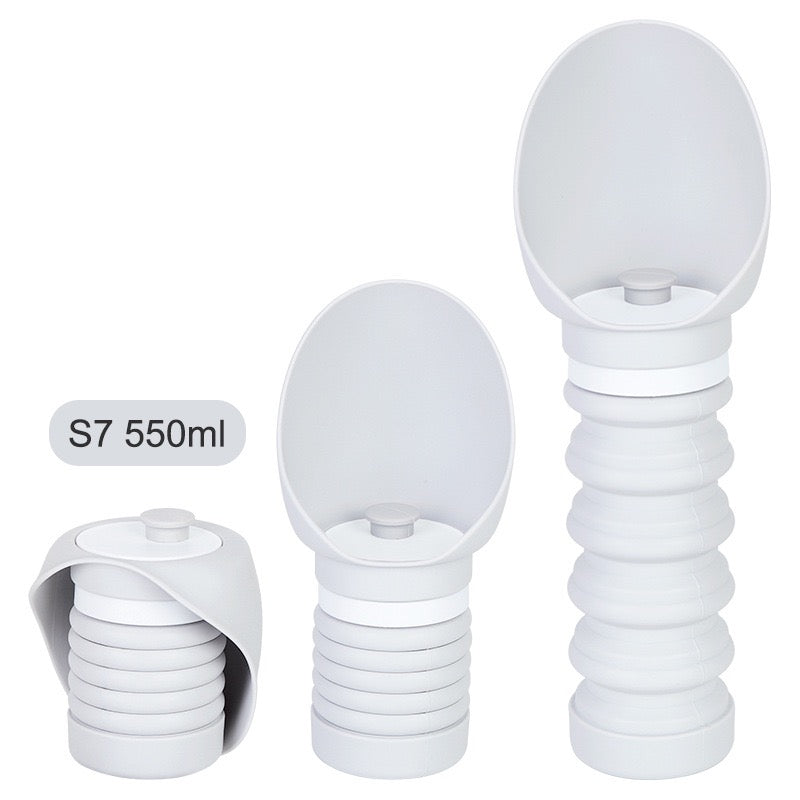 Collapsible Pet Water Bottle – Portable Silicone Travel Bottle for Dogs & Cats | Milou & Lumi