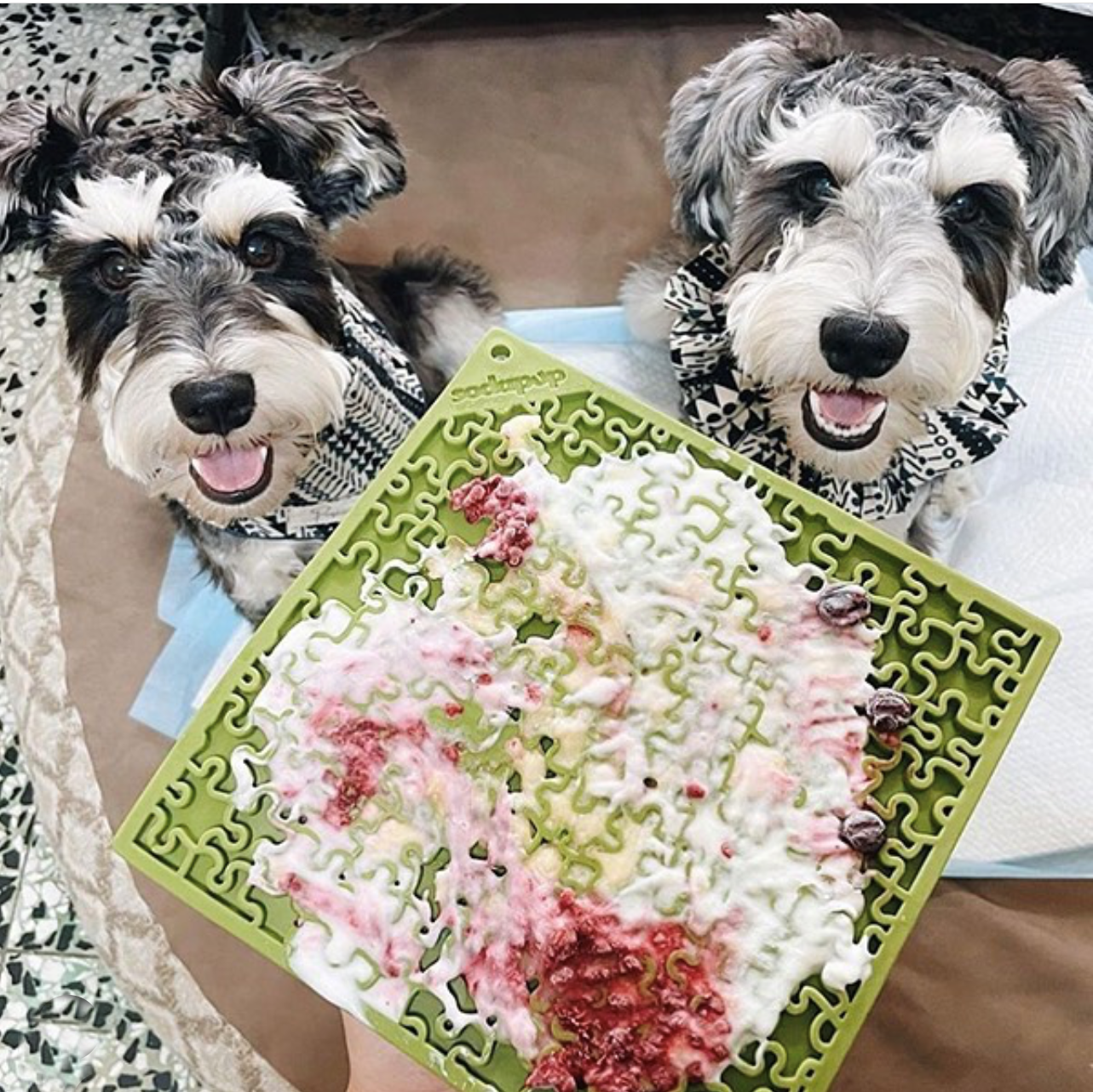 Jigsaw Puzzle eMat Enrichment Lick Mat for Dogs | USA Made