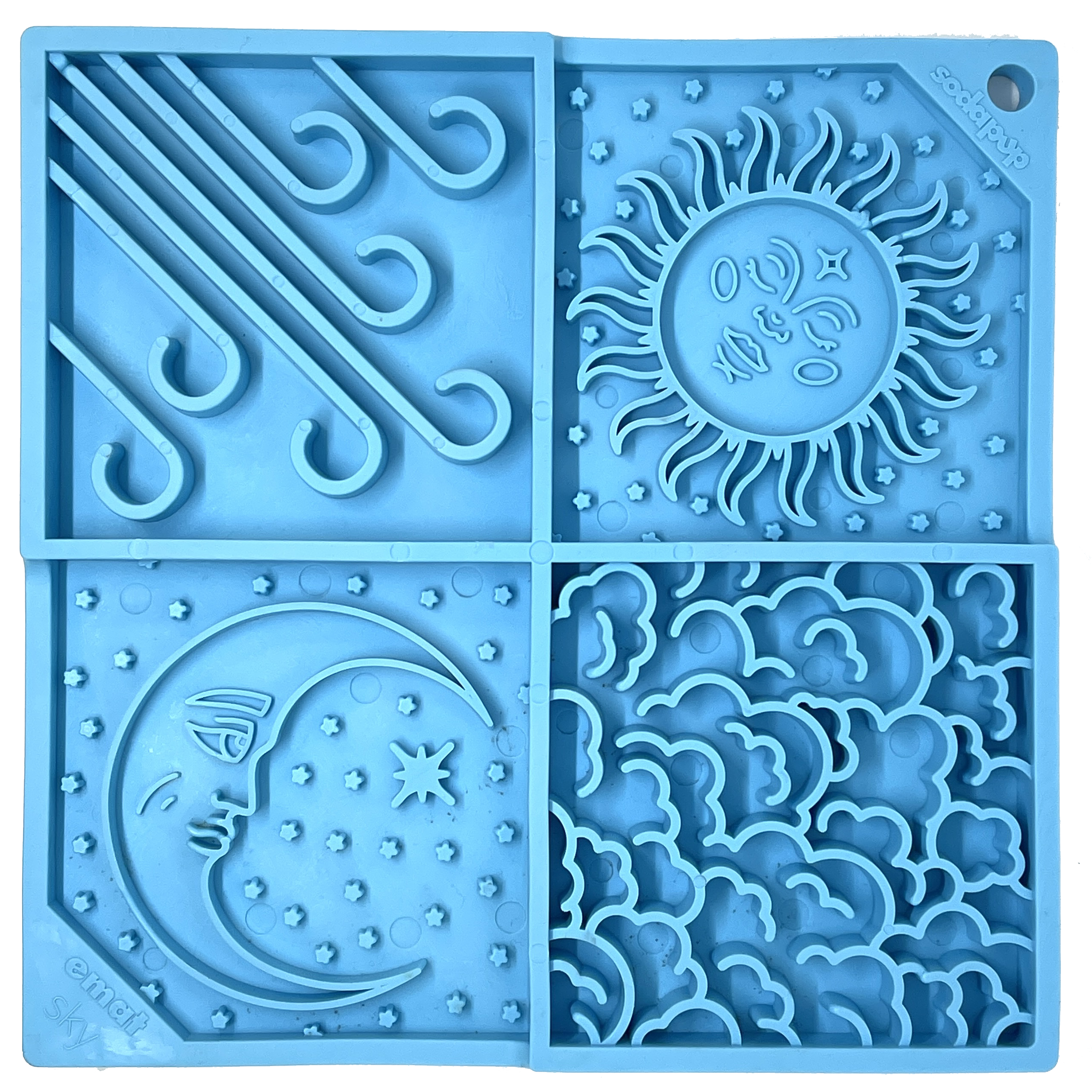 Sky eMat Enrichment Lick Mat for Dogs | Celestial Design | USA Made