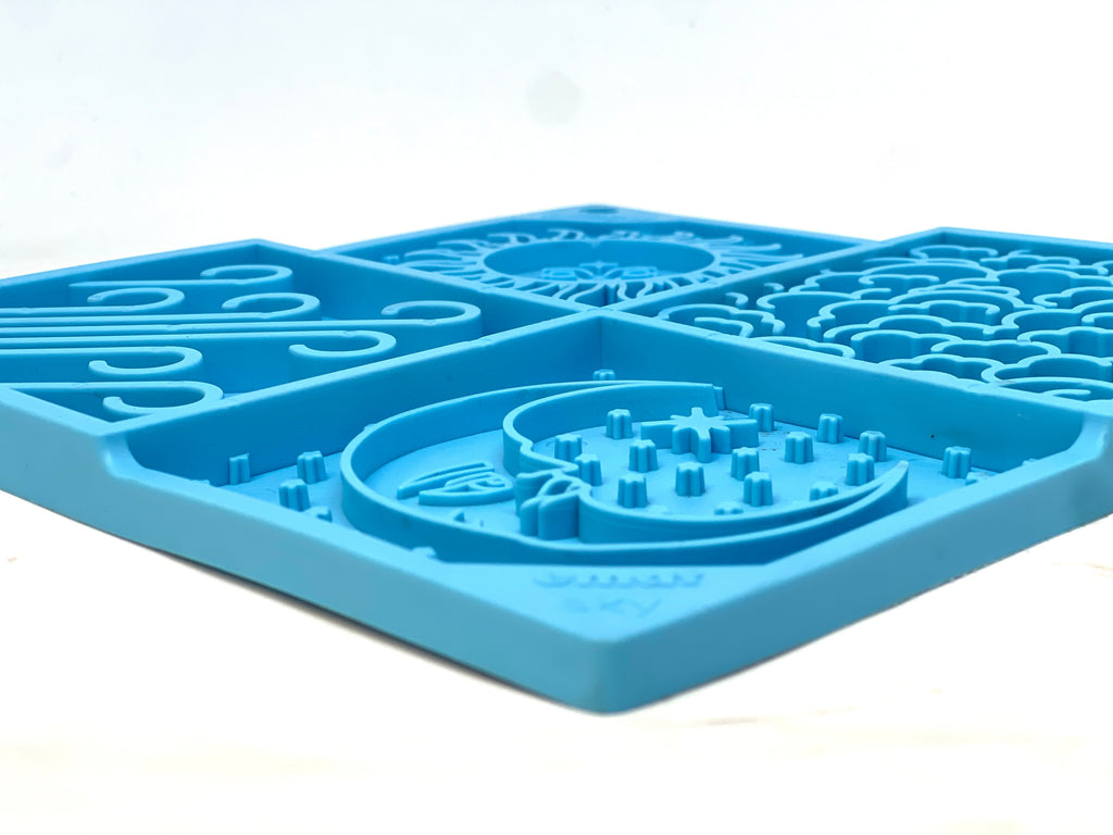 Sky eMat Enrichment Lick Mat for Dogs | Celestial Design | USA Made