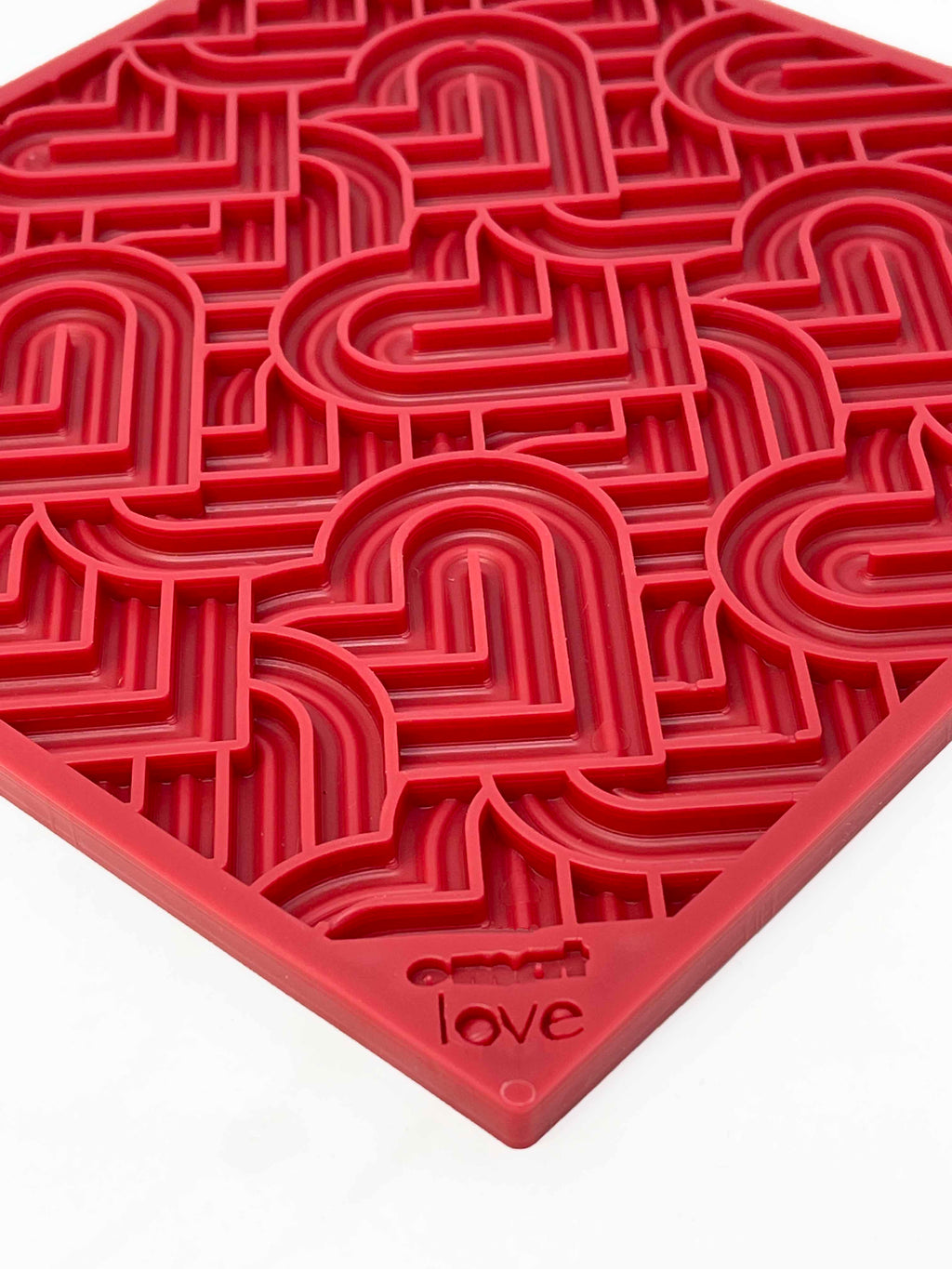 Love eMat Enrichment Lick Mat for Dogs | Heart Design | USA Made