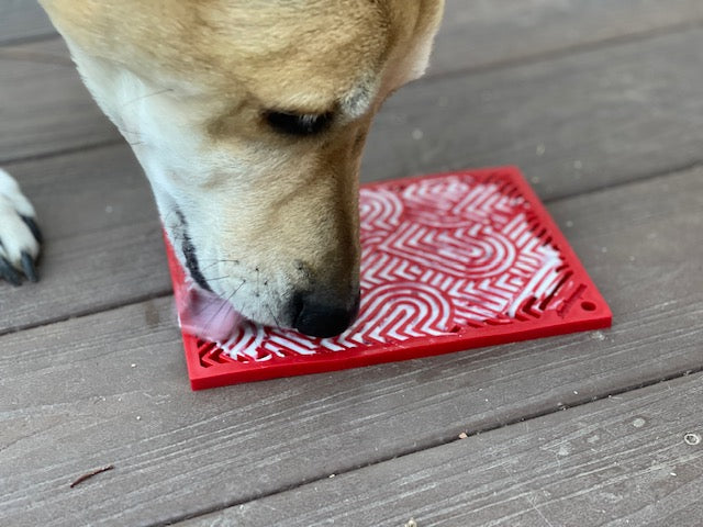 Love eMat Enrichment Lick Mat for Dogs | Heart Design | USA Made