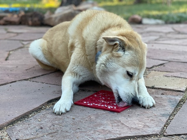 Love eMat Enrichment Lick Mat for Dogs | Heart Design | USA Made