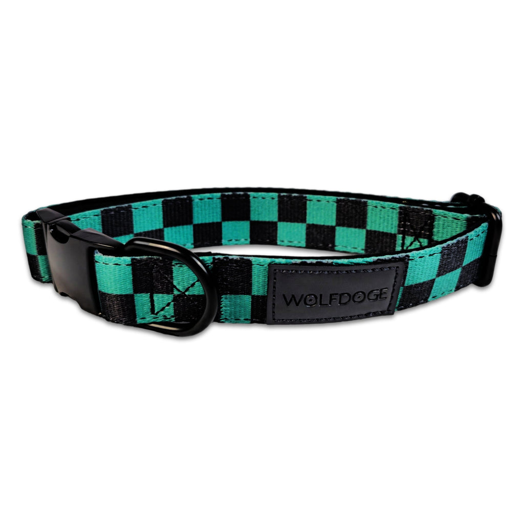 Wolfdoge Ichimatsu Checker Dog Collar – Collars | Doggo Dream Shop
