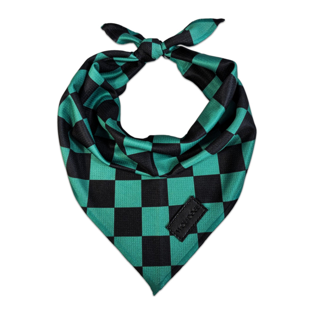 Wolfdoge Ichimatsu Checker Cooling Dog Bandana – Bandanas | Doggo Dream Shop