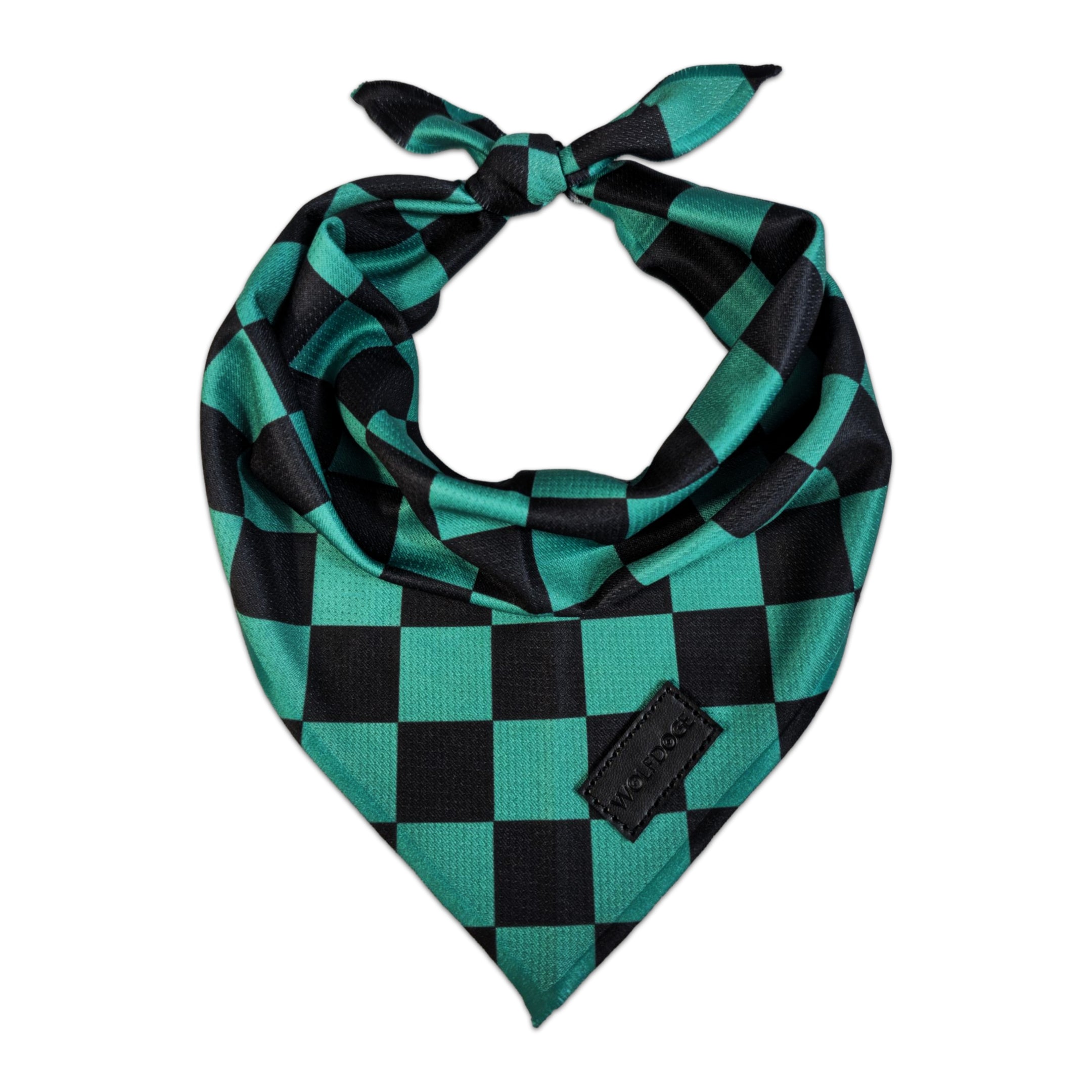 Wolfdoge Ichimatsu Checker Cooling Dog Bandana – Bandanas | Doggo Dream Shop