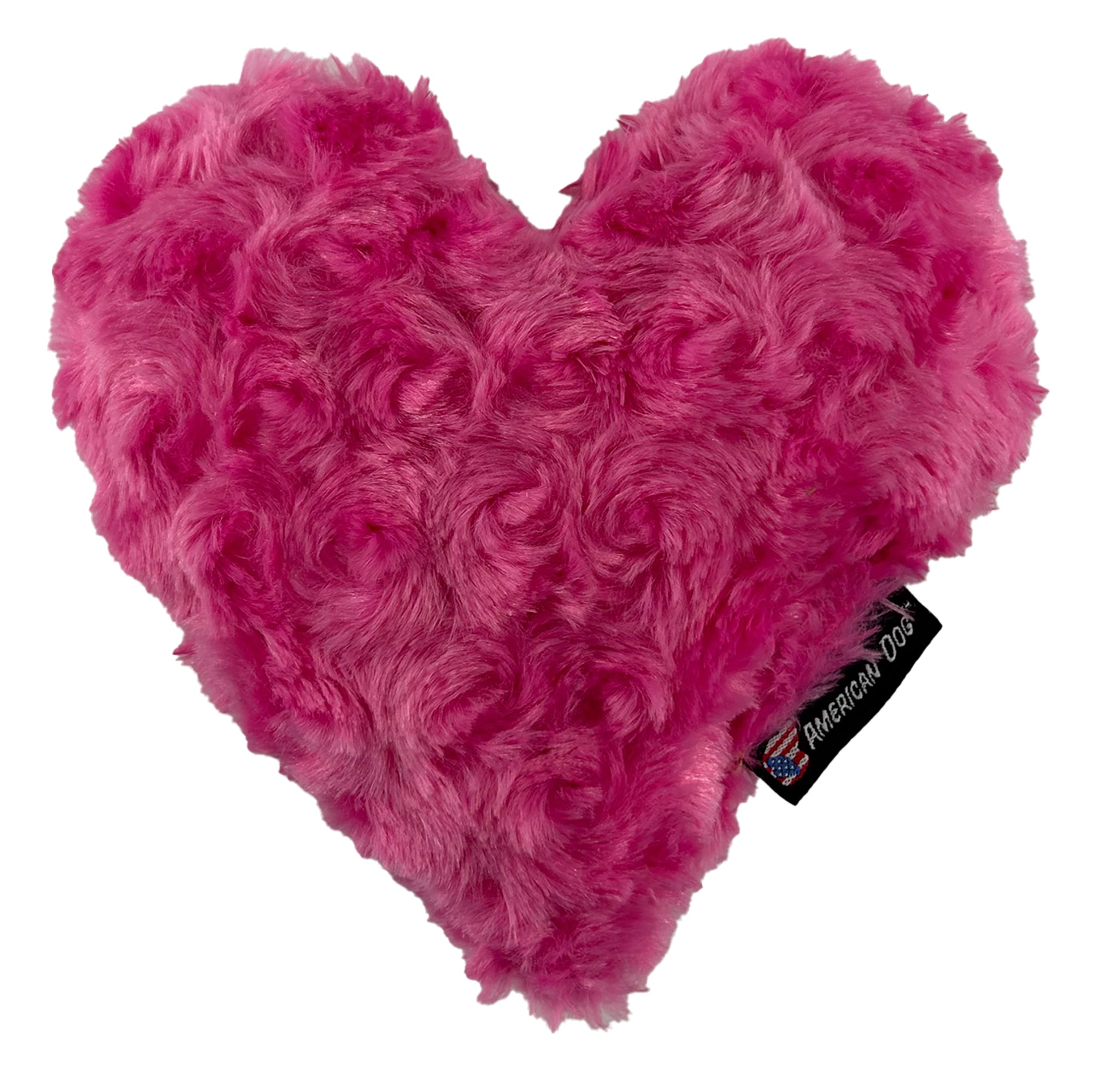 LUCKY DOG $7 Pink Heart Plushie – Dog Toys | Doggo Dream Shop