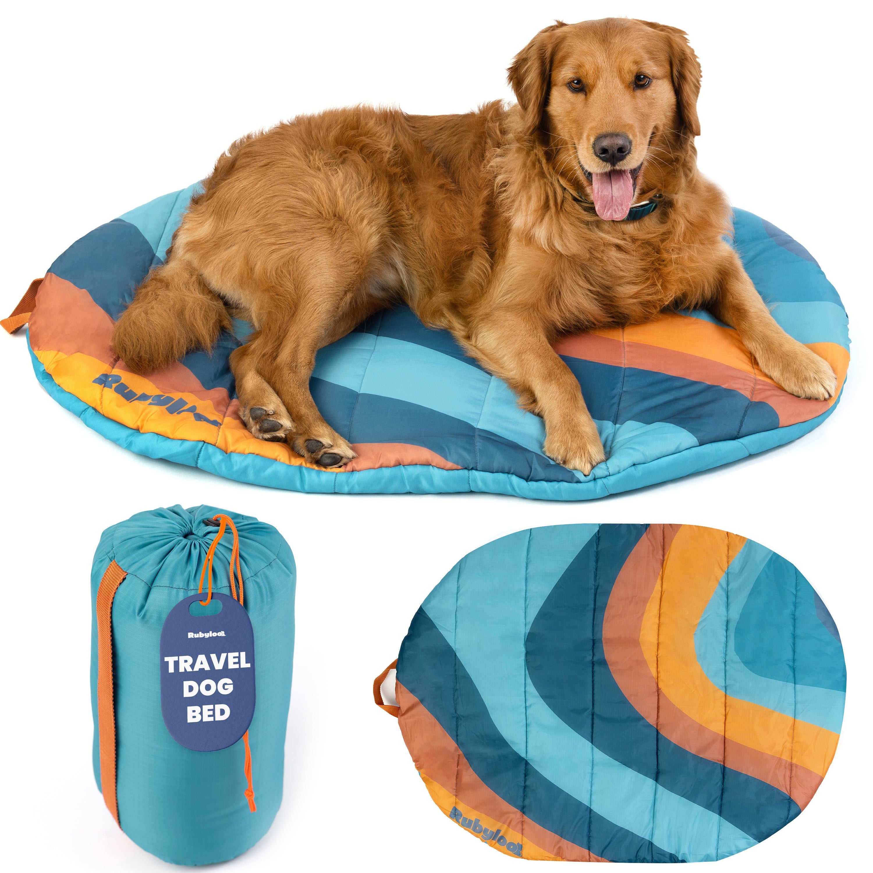 Foldable Travel Dog Bed – Packable, Waterproof & Ripstop Nylon | Rubyloo