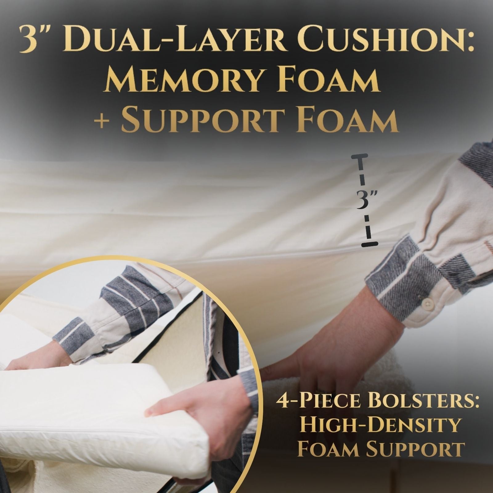 Luxury Orthopedic Dog Bed | Memory Foam + Boucle | Wasatch Pup