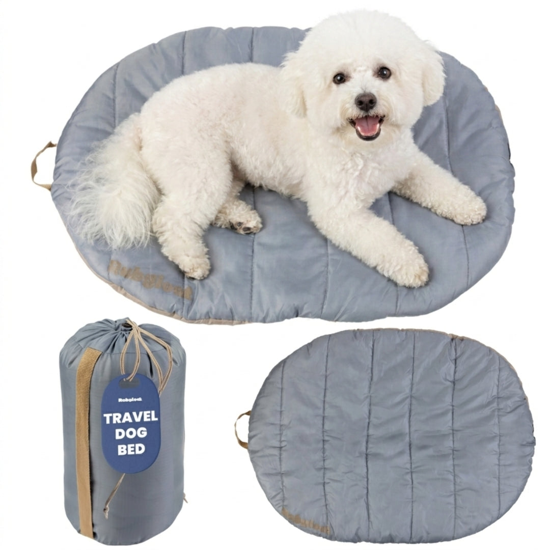 Foldable Travel Dog Bed – Packable, Waterproof & Ripstop Nylon | Rubyloo
