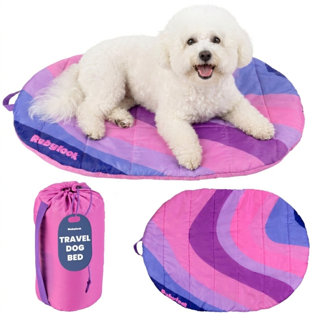 Foldable Travel Dog Bed – Packable, Waterproof & Ripstop Nylon | Rubyloo