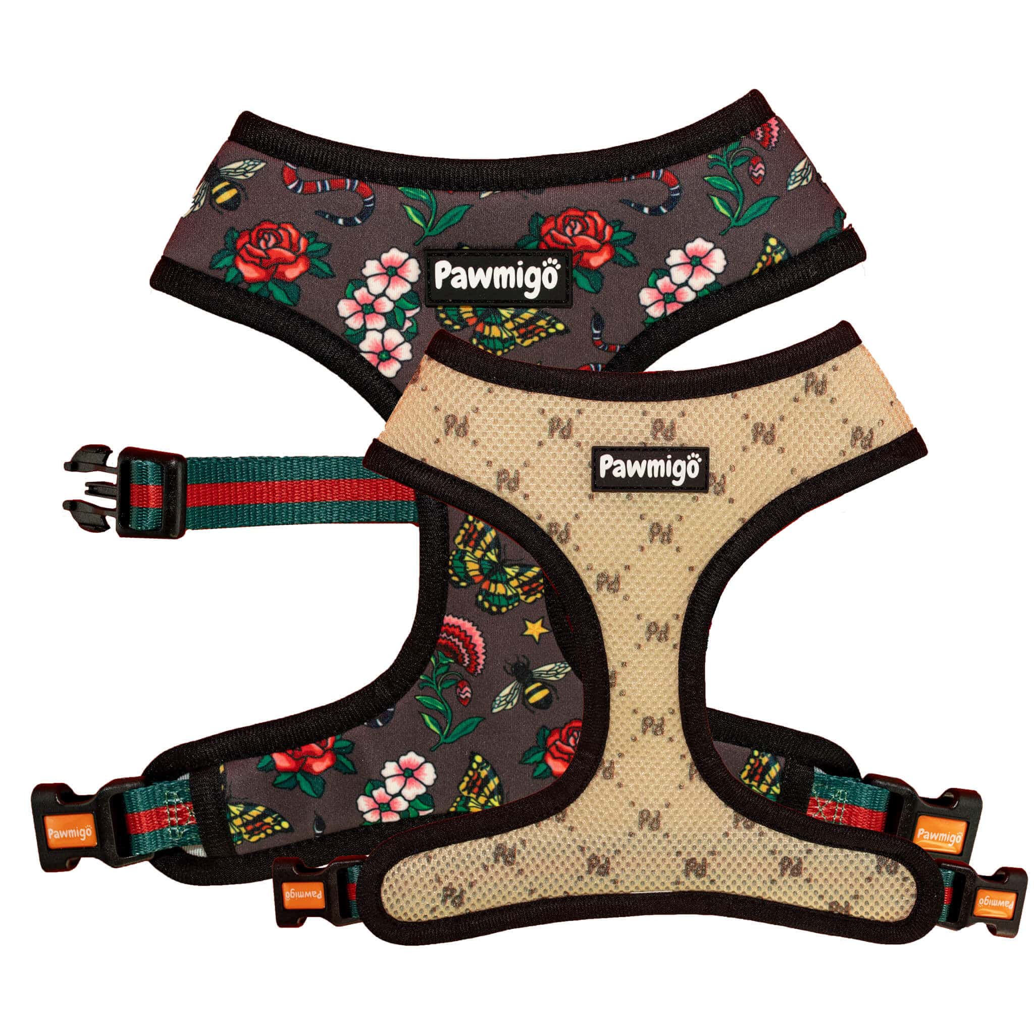 May Flowers Reversible Harness – Reversible Harness | Doggo Dream Shop