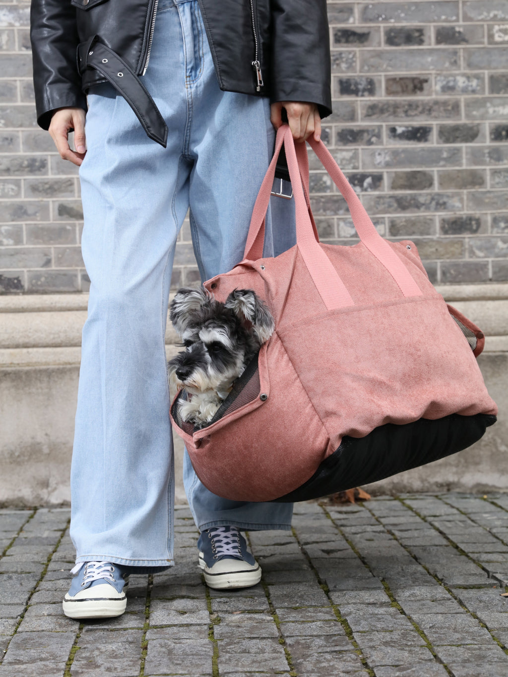 Puff Guard Dog Car Seat for Small Dogs – Convertible Travel Bag | pehomnyc (Blue)