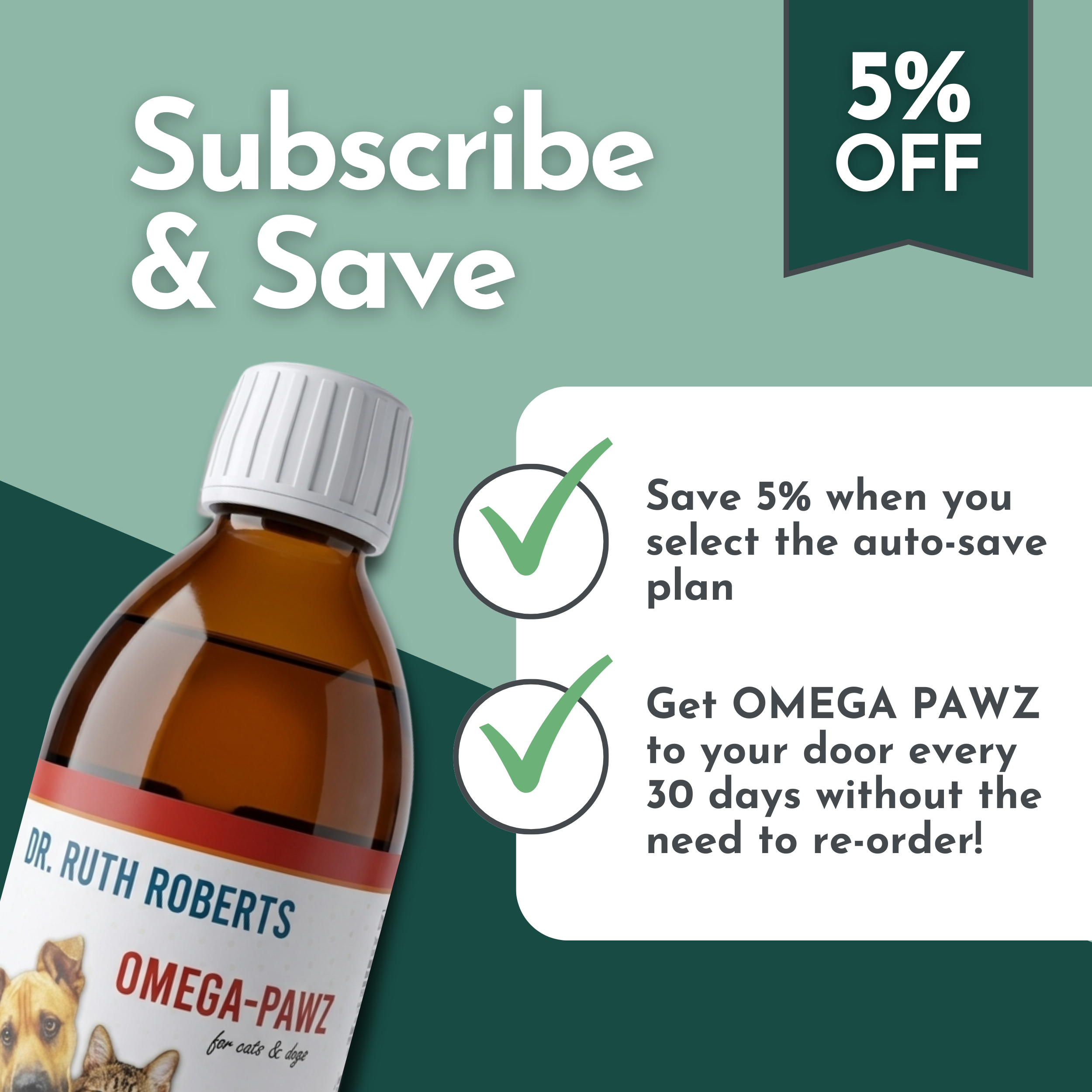 Omega Pawz Liquid Omega-3 Oil for Dogs & Cats | Dr. Ruth Roberts
