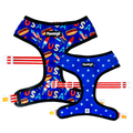 Red, White & Bark Reversible Harness – Reversible Harness | Doggo Dream Shop