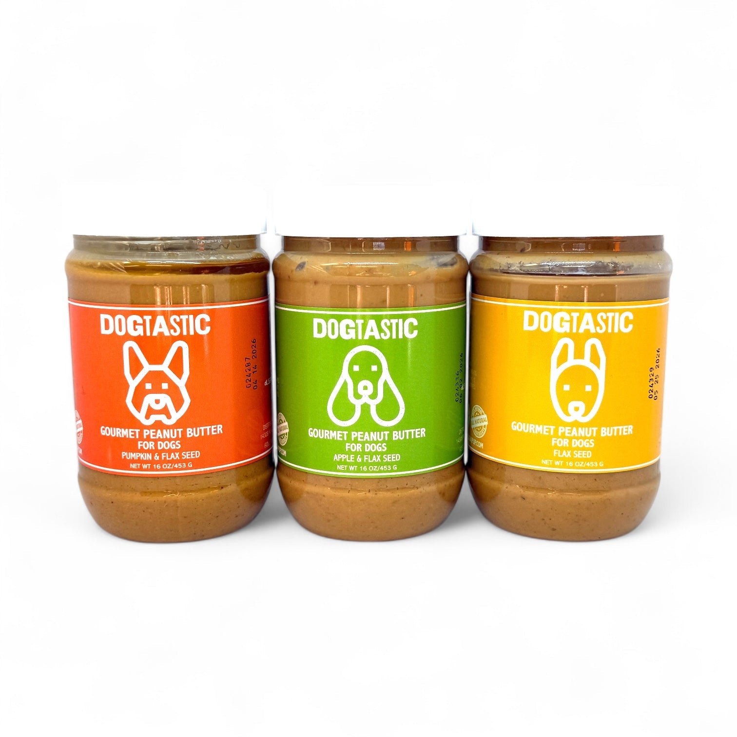 Dogtastic Peanut Butter for Dogs with Flax Seed - Xylitol-Free | USA Made
