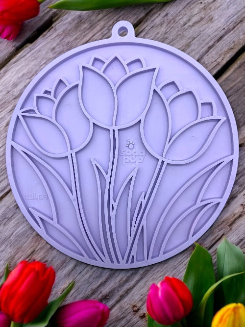Tulip Design eMat Enrichment Lick Mat with Suction Cups | USA Made