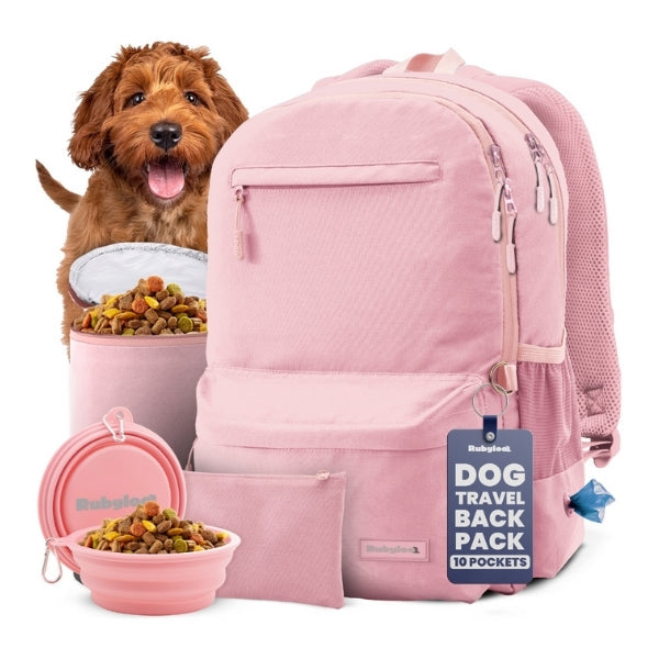 The Original Doggy Bag™ Backpack – Dog Travel Backpack with Bowls & Storage | Rubyloo
