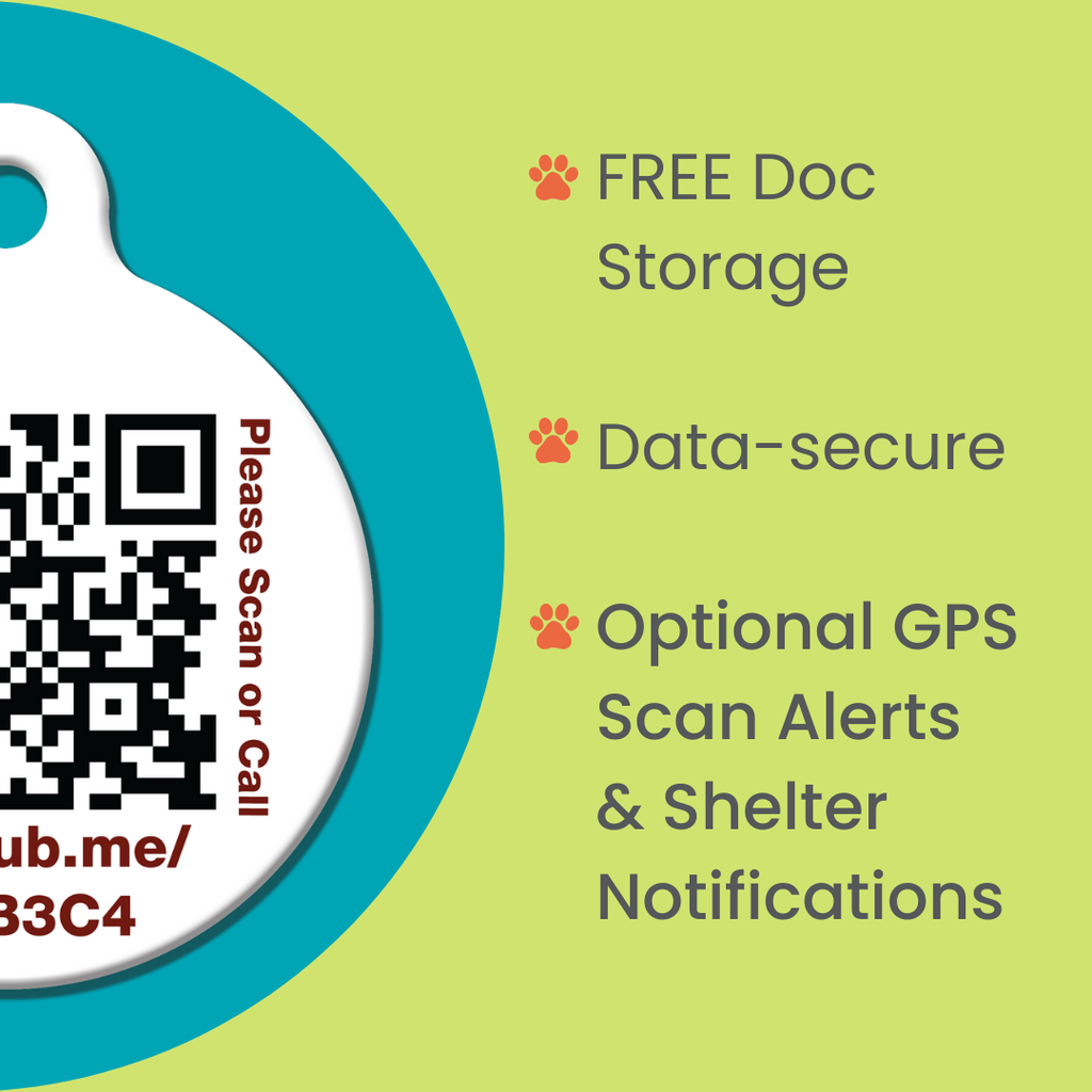 PetHub QR Pet ID Wallet & Keychain Card – Emergency Backup – Pet ID Accessory | Doggo Dream Shop