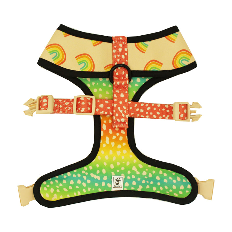 Chasing Rainbows Reversible Harness – Reversible Harness | Doggo Dream Shop