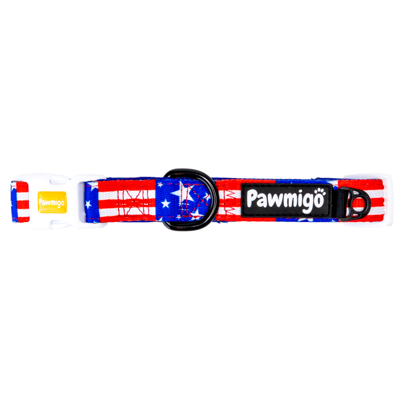 Red, White, & Bark Classic Collar – Collar | Doggo Dream Shop