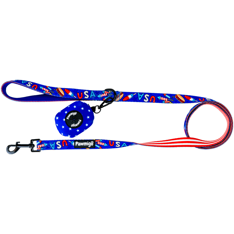 Red, White & Bark Leash Kit – Leash Kit | Doggo Dream Shop