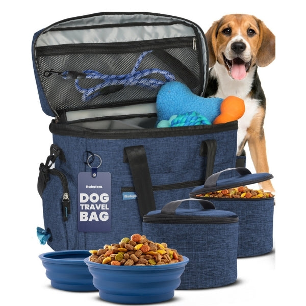 The Original Doggy Bag™ – Dog Travel Bag with Bowls & Food Containers | Rubyloo