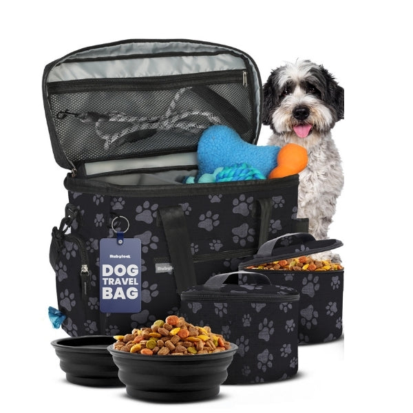 The Original Doggy Bag™ – Dog Travel Bag with Bowls & Food Containers | Rubyloo