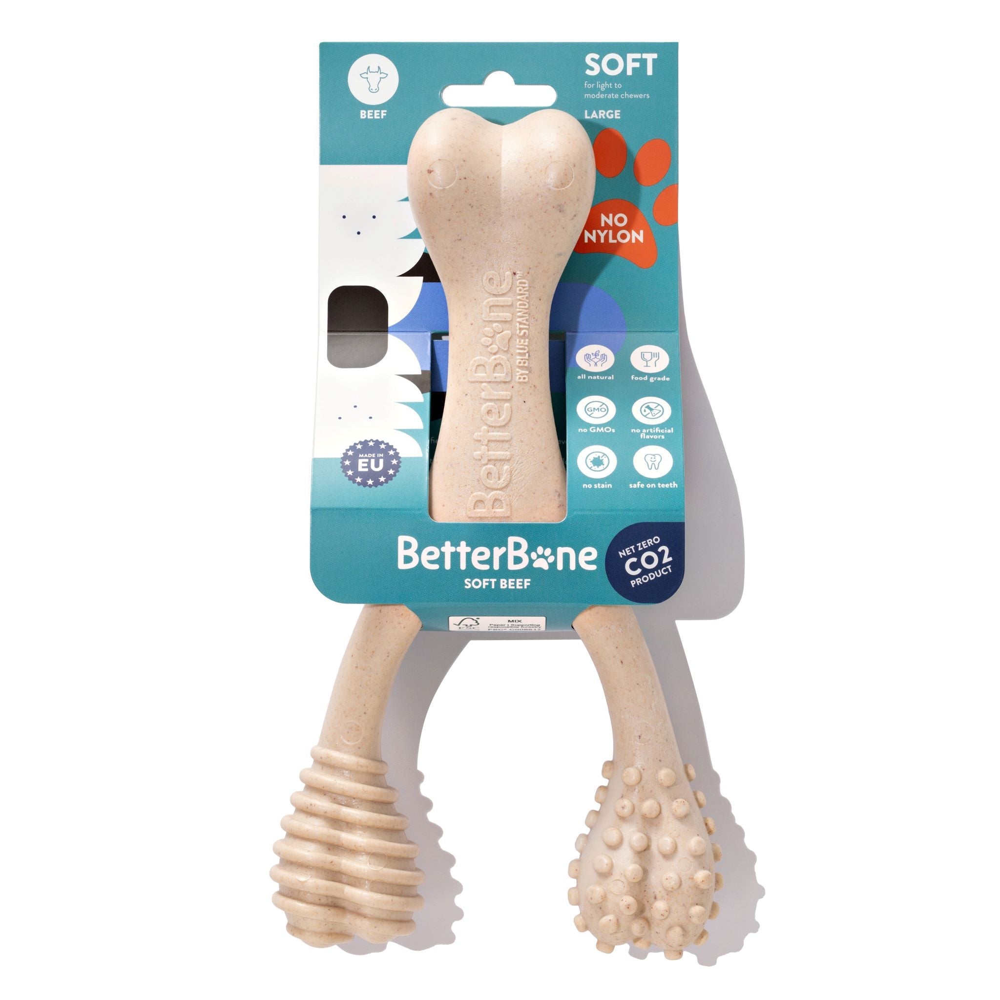BetterBone SOFT Dog Chew Toy – Natural, Gentle & Perfect for Puppies, Seniors & Light Chewers – Dog Toys | Doggo Dream Shop