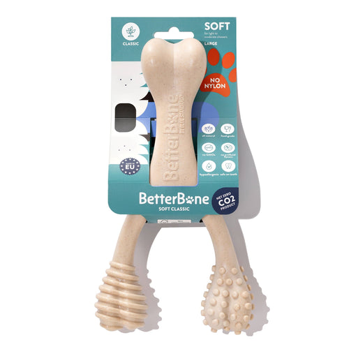 BetterBone SOFT Dog Chew Toy – Natural, Gentle & Perfect for Puppies, Seniors & Light Chewers – Dog Toys | Doggo Dream Shop