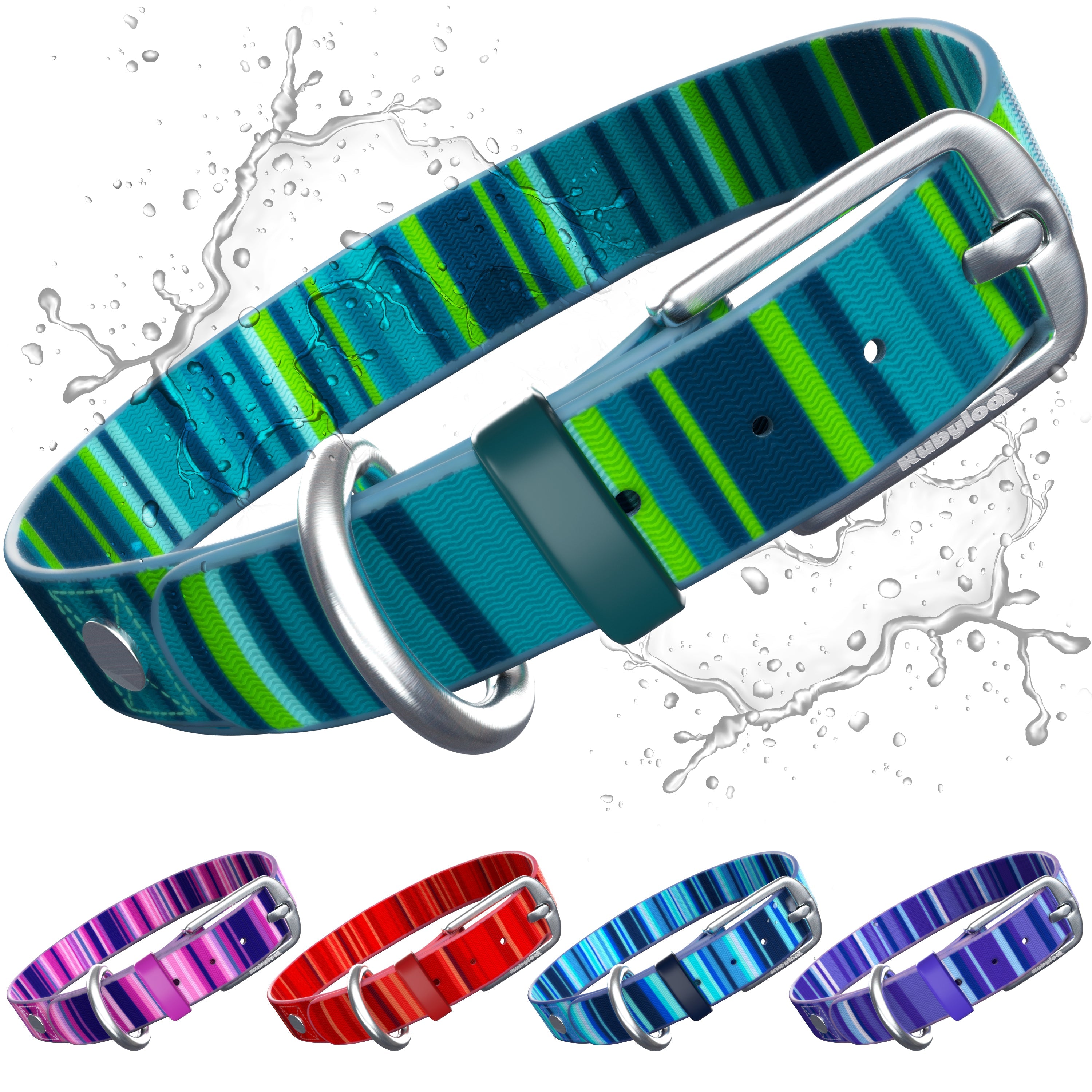 Waterproof Dog Collar – Washable, Stink-Proof & Quick-Dry | Rubyloo