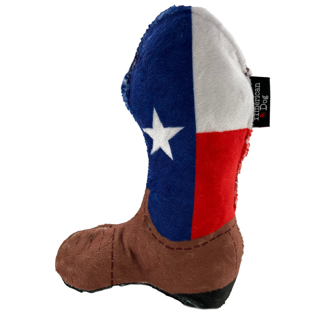 Texas Flag Cowboy Boot – Dog Toys | Doggo Dream Shop