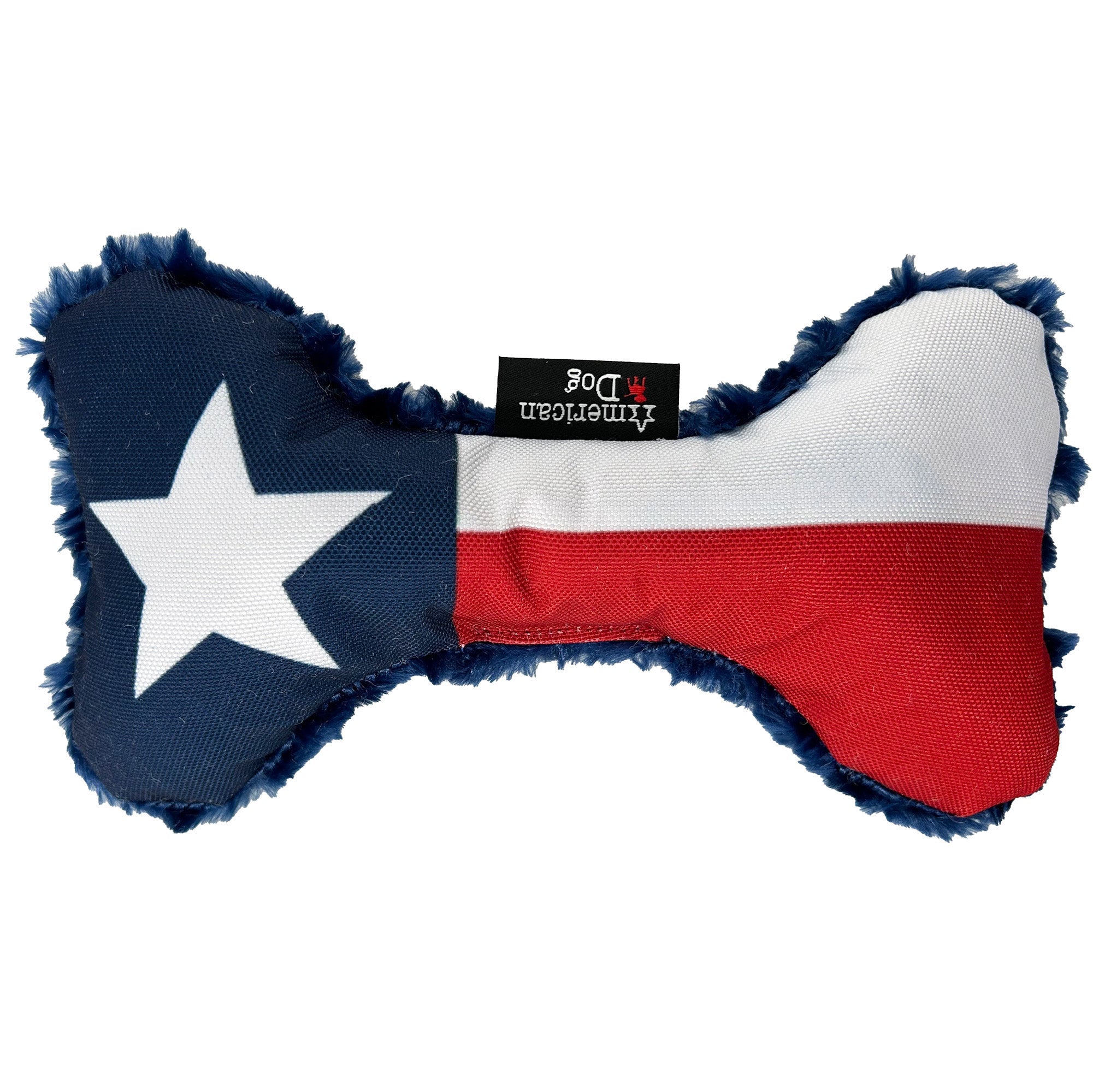 Texas Flag Bone (Nylon & Fleece) – Dog Toys | Doggo Dream Shop