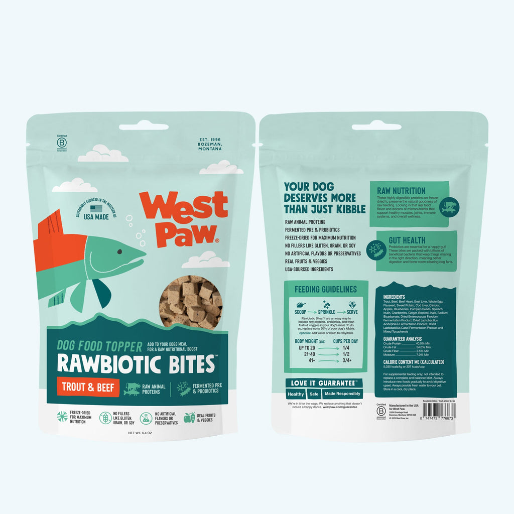 West Paw Trout & Beef Dog Food Topper