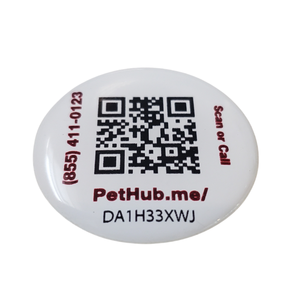 PetHub QR Pet ID Sticker – Upgrade Any Tag + Backup Protection – Pet ID Accessory | Doggo Dream Shop