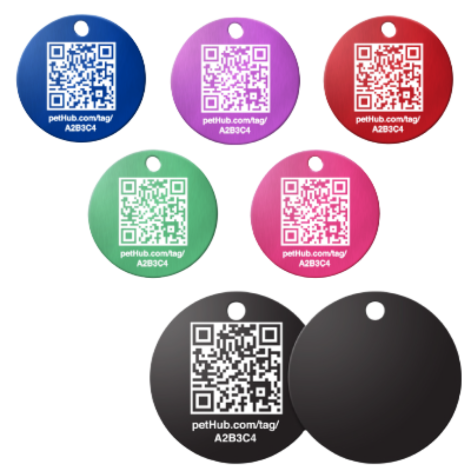 PetHub QR Pet ID Tag – Classic Aluminum – Digital Pet ID Tag | Doggo Dream Shop