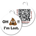 PetHub QR Pet ID Tag – Oh Crap I’m Lost – Digital Pet ID Tag | Doggo Dream Shop