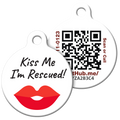 PetHub QR Pet ID Tag – Kiss Me I’m Rescued – Pet ID Tag | Doggo Dream Shop