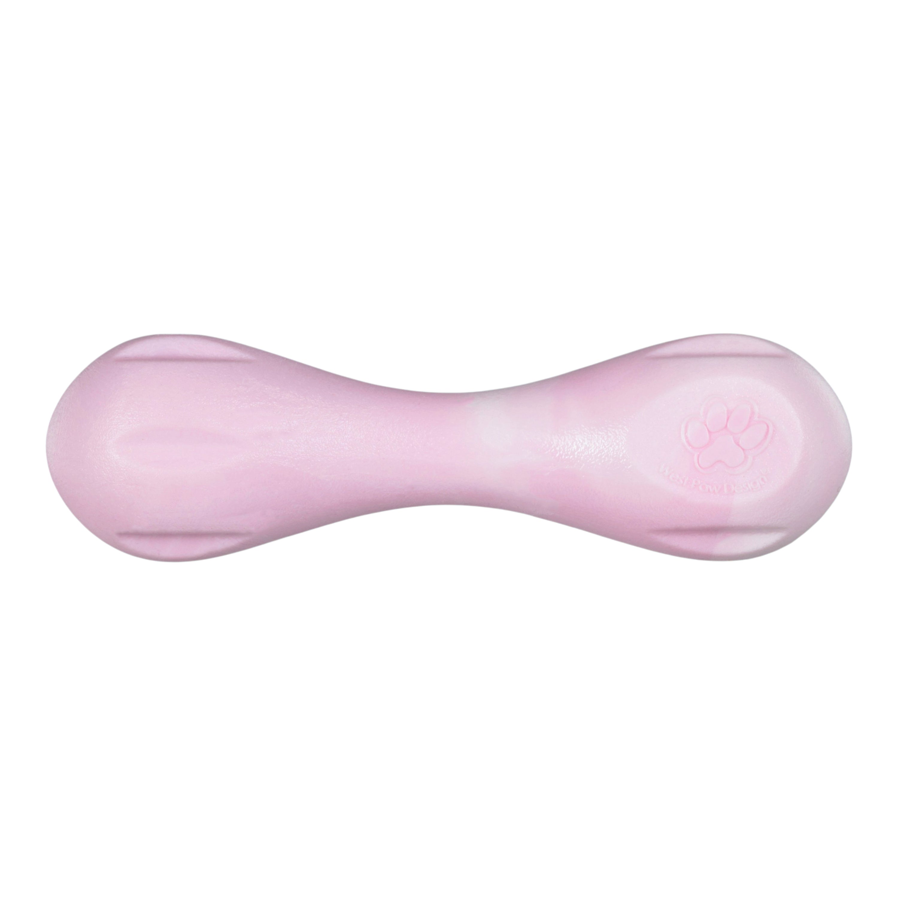 West Paw Hurley Puppy Dog Bone Chew Toy — Bubblegum Swirl