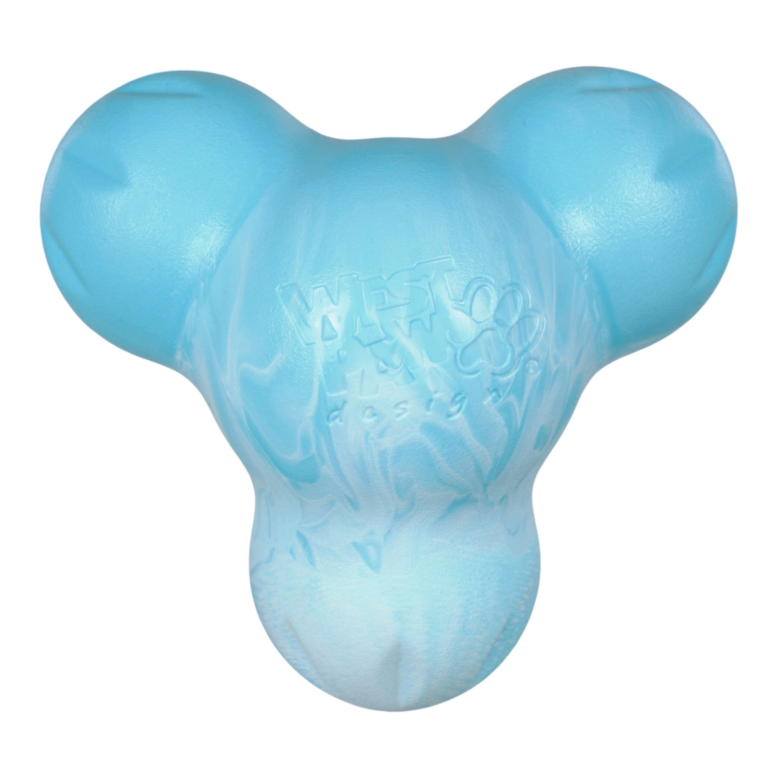 West Paw Tux Treat Dispensing Chew Toy – Aqua Swirl