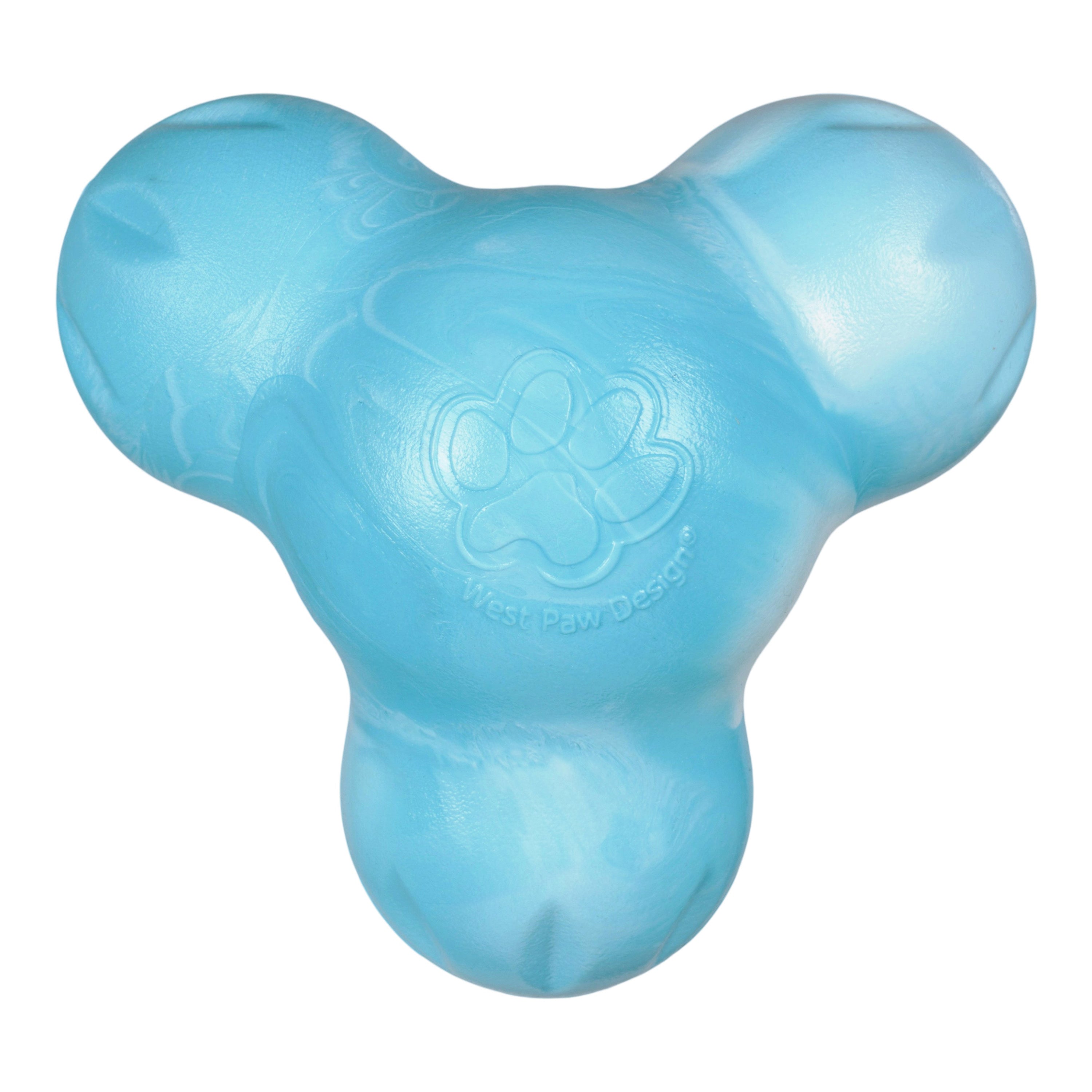 West Paw Tux Treat Dispensing Chew Toy – Aqua Swirl