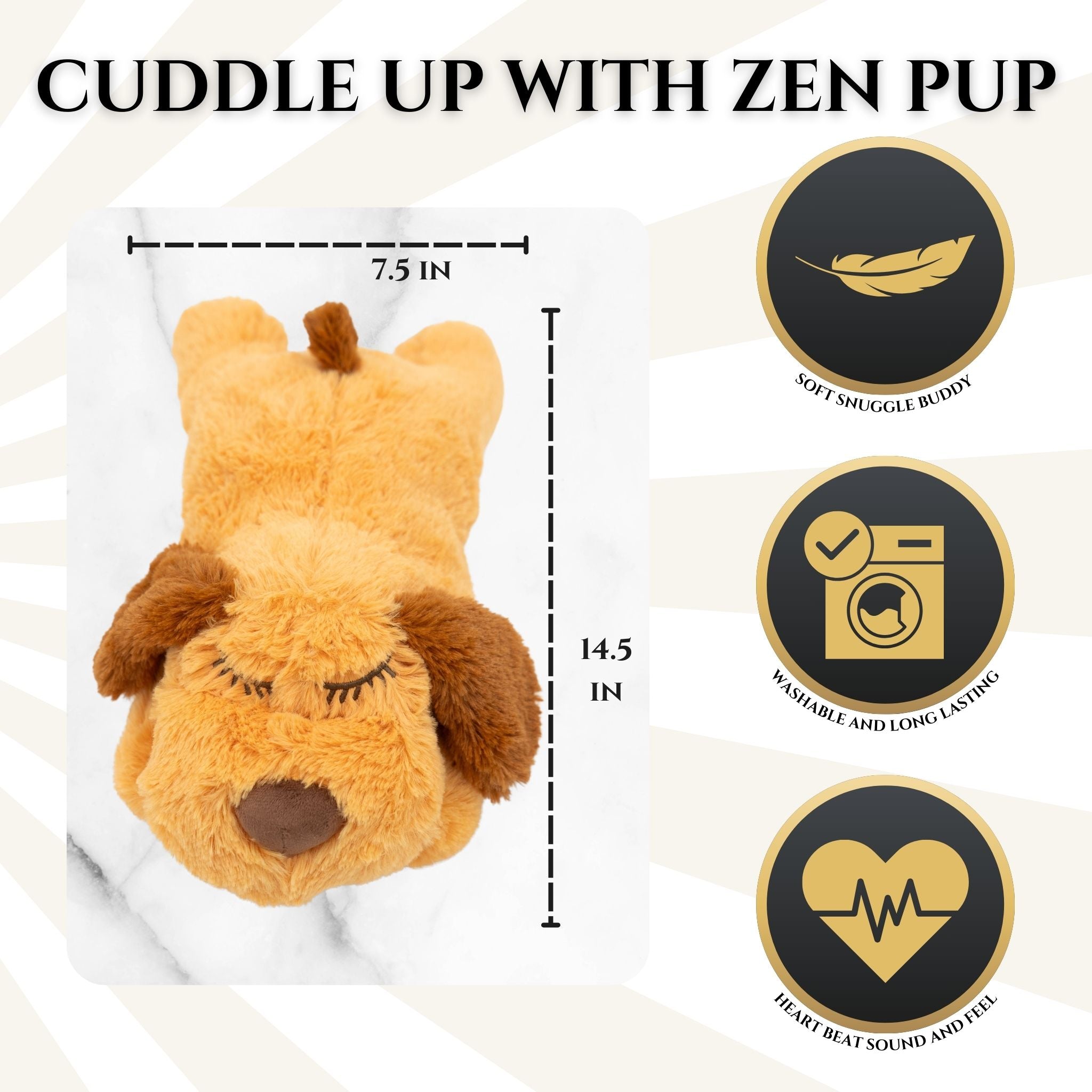 Zen Pup Calming Dog Toy with Heartbeat | Wasatch Pup