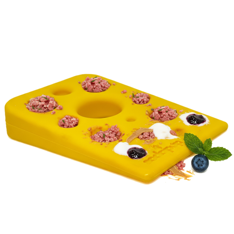 Swiss Cheese Wedge Nylon Dog Chew Toy for Aggressive Chewers | USA Made